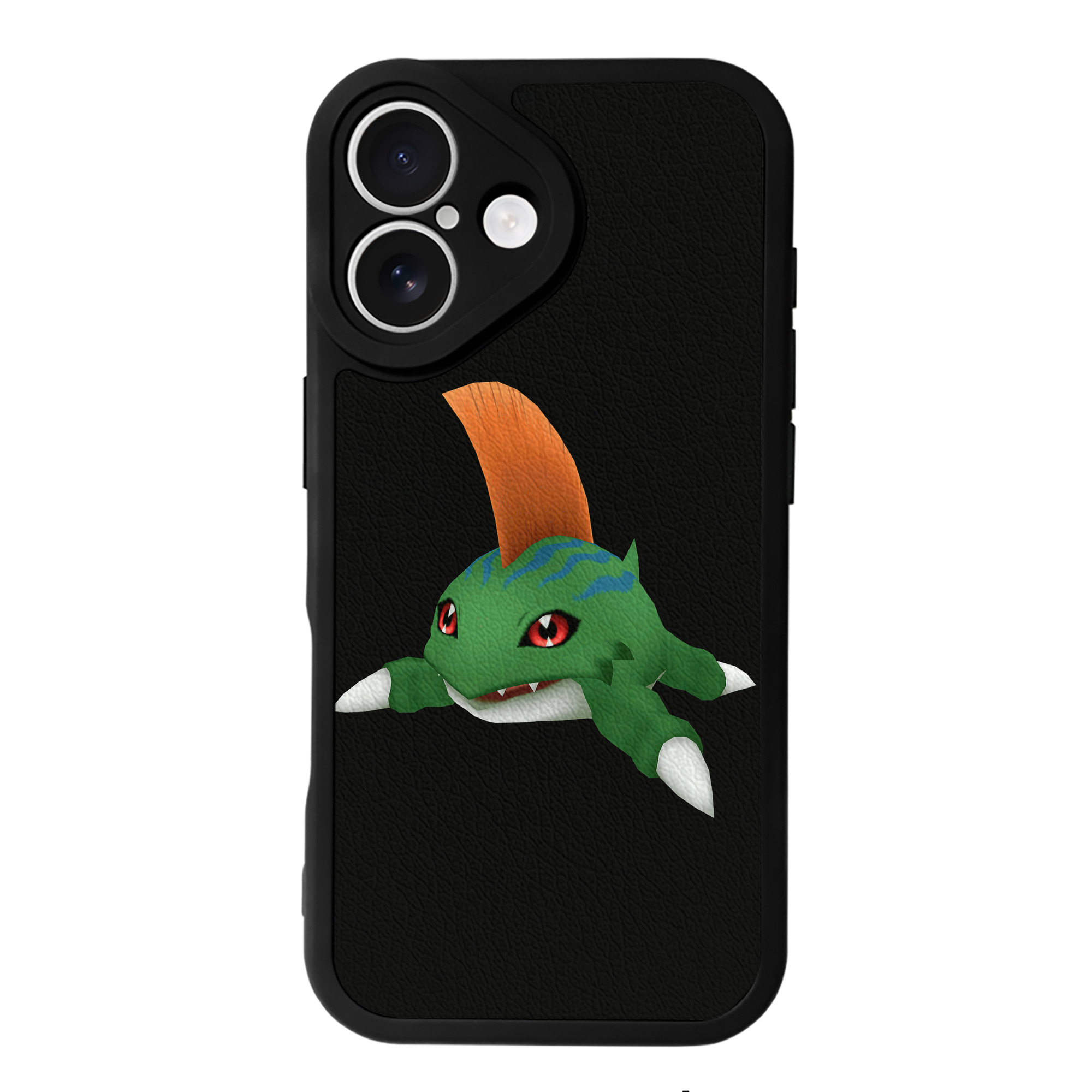 （画像用） Digimon デジタルモンスター/デジモン 【iPhone 16シリーズ対応】シリコンスマホケース（レザー調） 材質：シリコン